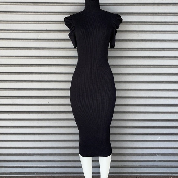 Fashion Nova Mallory Sweater MIDI Turtleneck Dress Size M - Picture 4 of 16